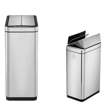 Lixeira Automática 50 Litros Inox Com Sensor Ecofly