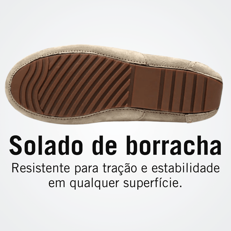 Mocassim Masculino de Couro Sweden