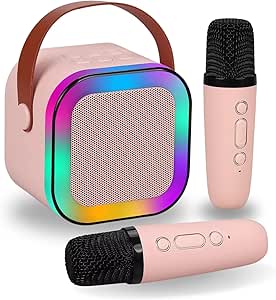 Karaoke Wireless Portátil com Luzes LED RGB