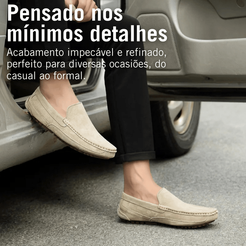 Mocassim Masculino de Couro Sweden