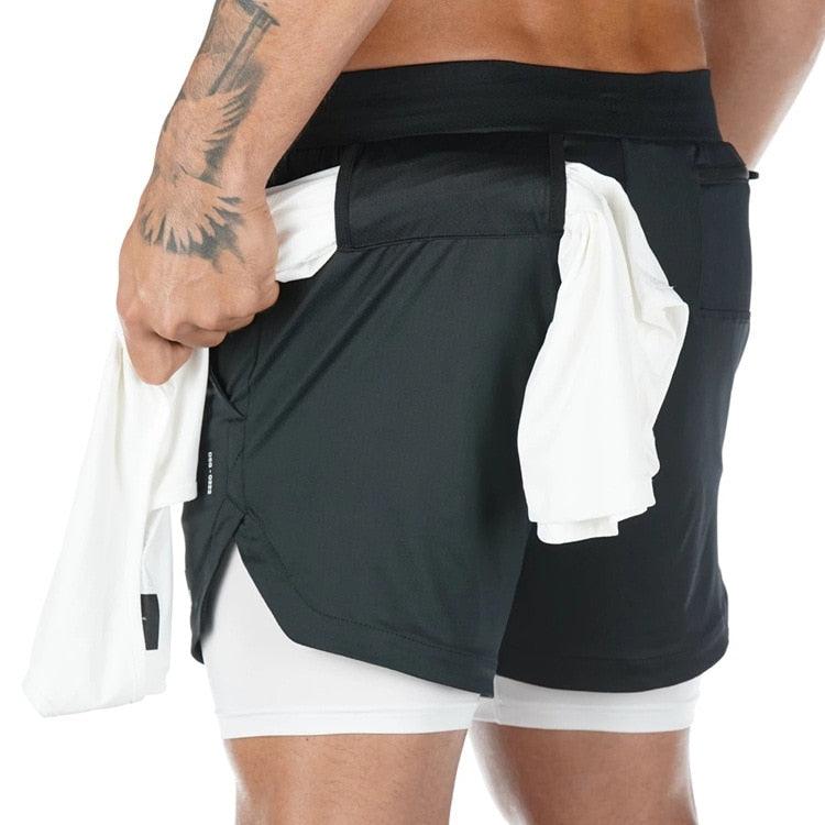 Shorts Masculino 2 em 1- Compre 1 Leve 2