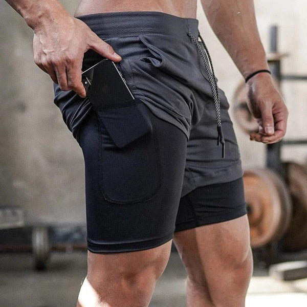 Shorts Masculino 2 em 1- Compre 1 Leve 2