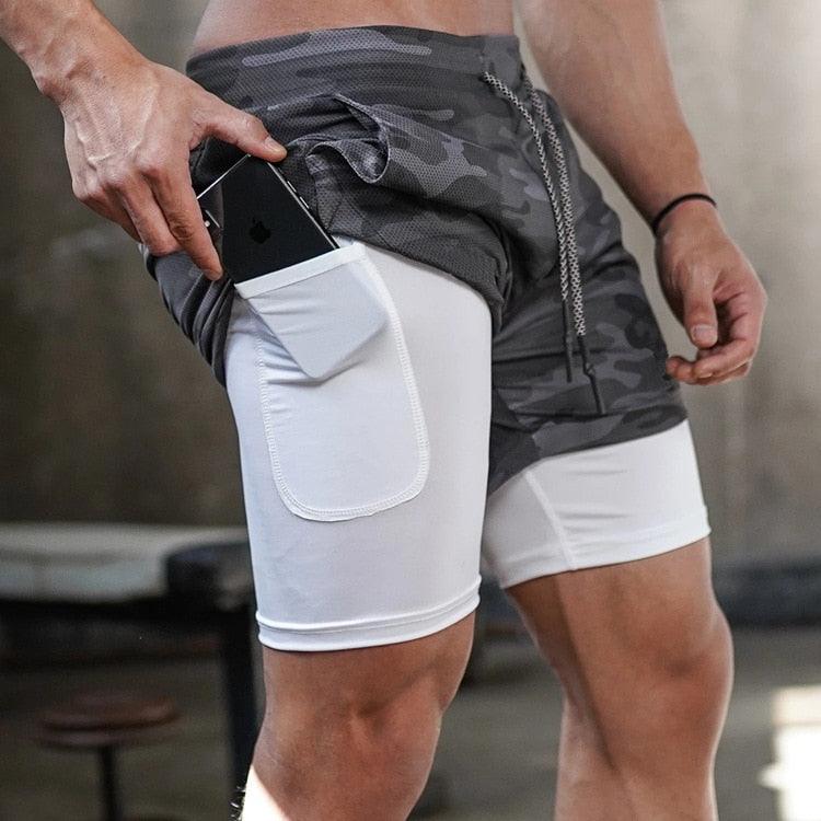 Shorts Masculino 2 em 1- Compre 1 Leve 2