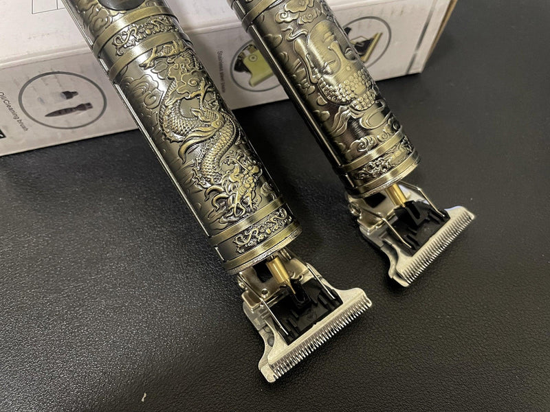 Barbeador, Maquina de Cabelo e Aparador de Pelos Recarregável T9 Vintage