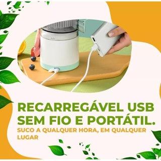 Espremedor de Laranja, Limão e Outras Frutas Elétrico Recarregável USB