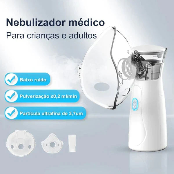 Inalador Nebulizador - Portátil e Ultra Silencioso