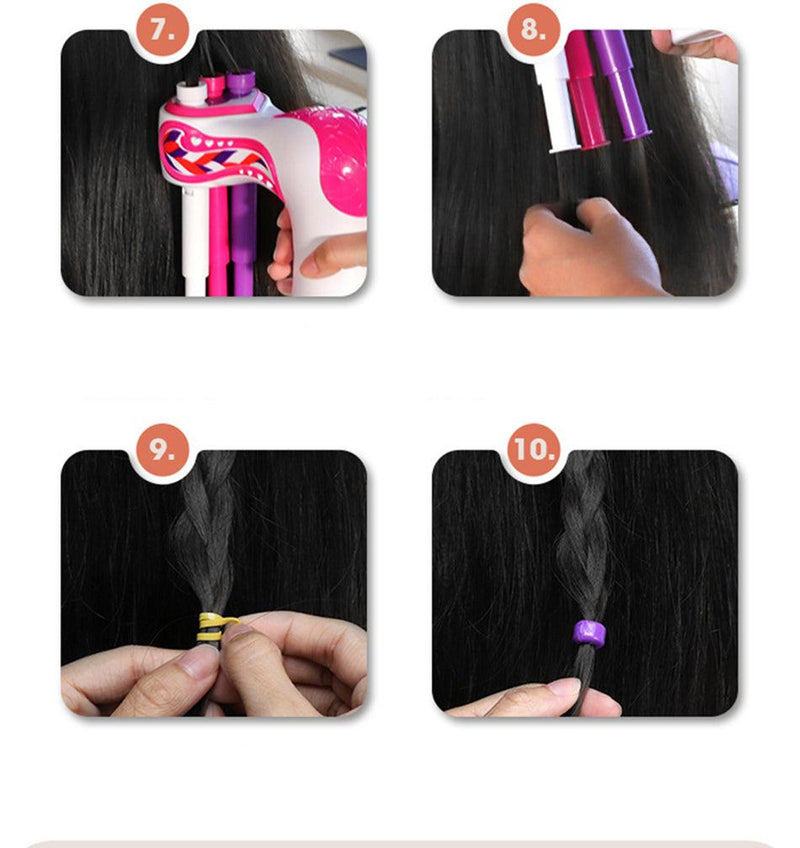 Máquina Automática de Tranças de Cabelo Bracelet - Kit Completo