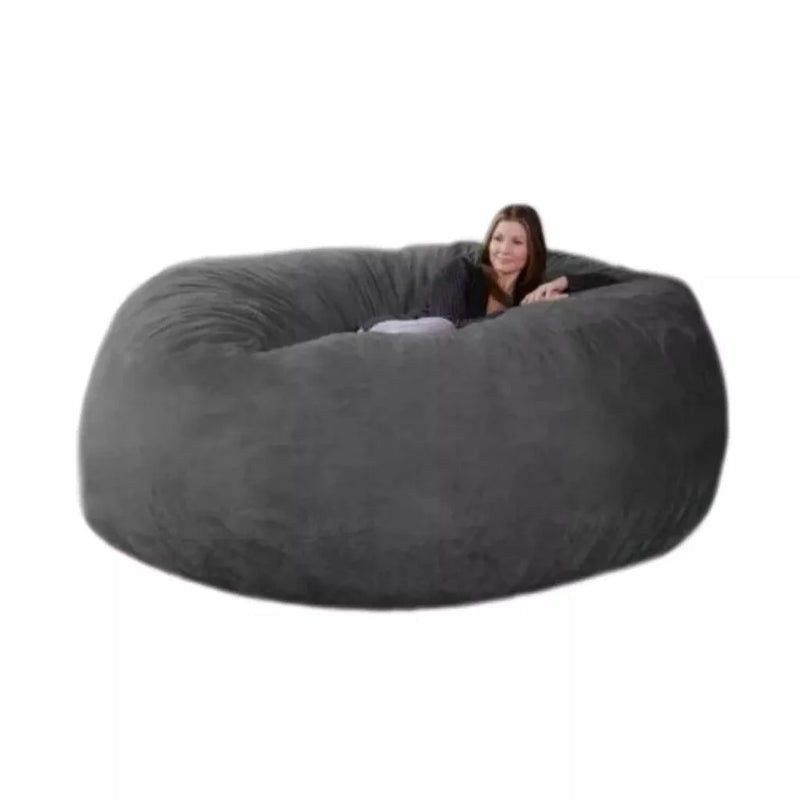 Puff Gigante Suede 140x50 Sem Enchimento Ultra Conforto