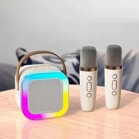 Karaoke Wireless Portátil com Luzes LED RGB