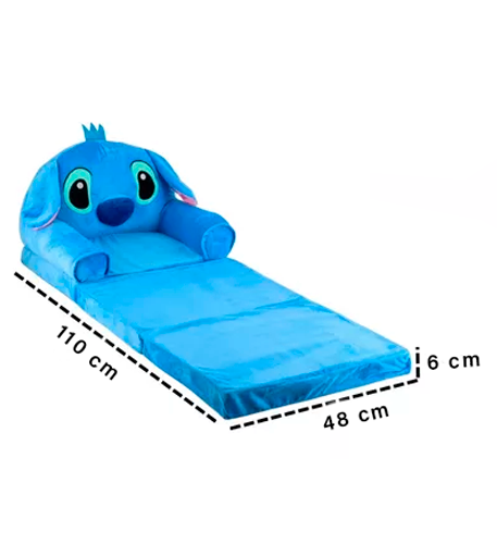 Sofá de Pelúcia Stitch Dobrável